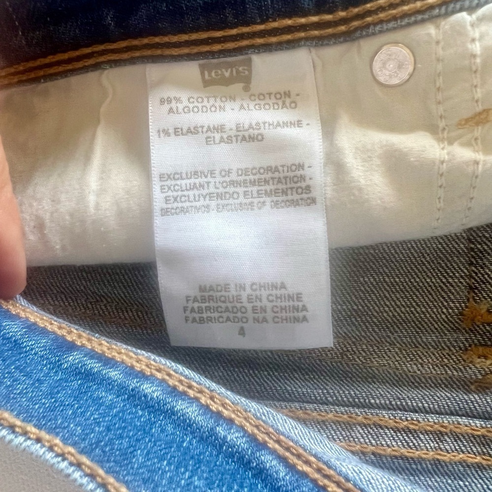 EUC Levi's 515β Womens 4 Flap Pockets Cuffed Bermuda Jean Shorts π₯π₯ (R) - Picture 7 of 8